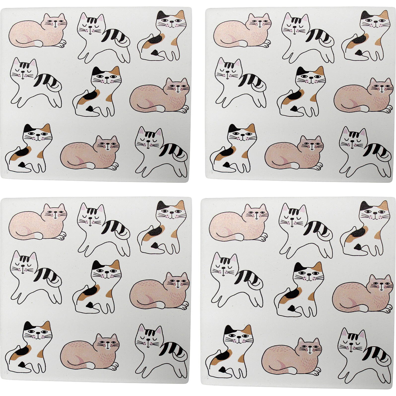 Coasters S/4 Cats