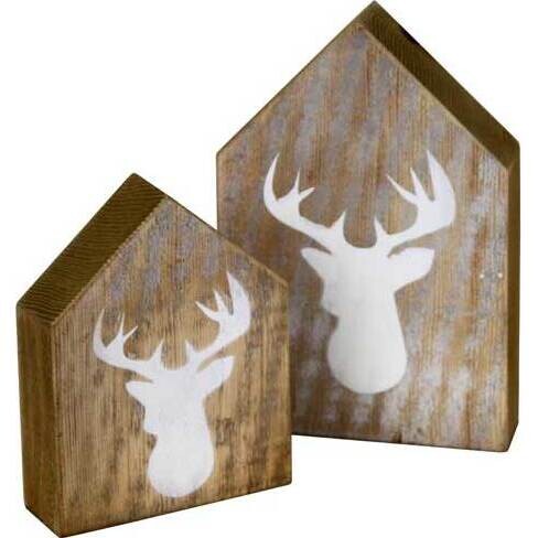 Block Sign Deer Small