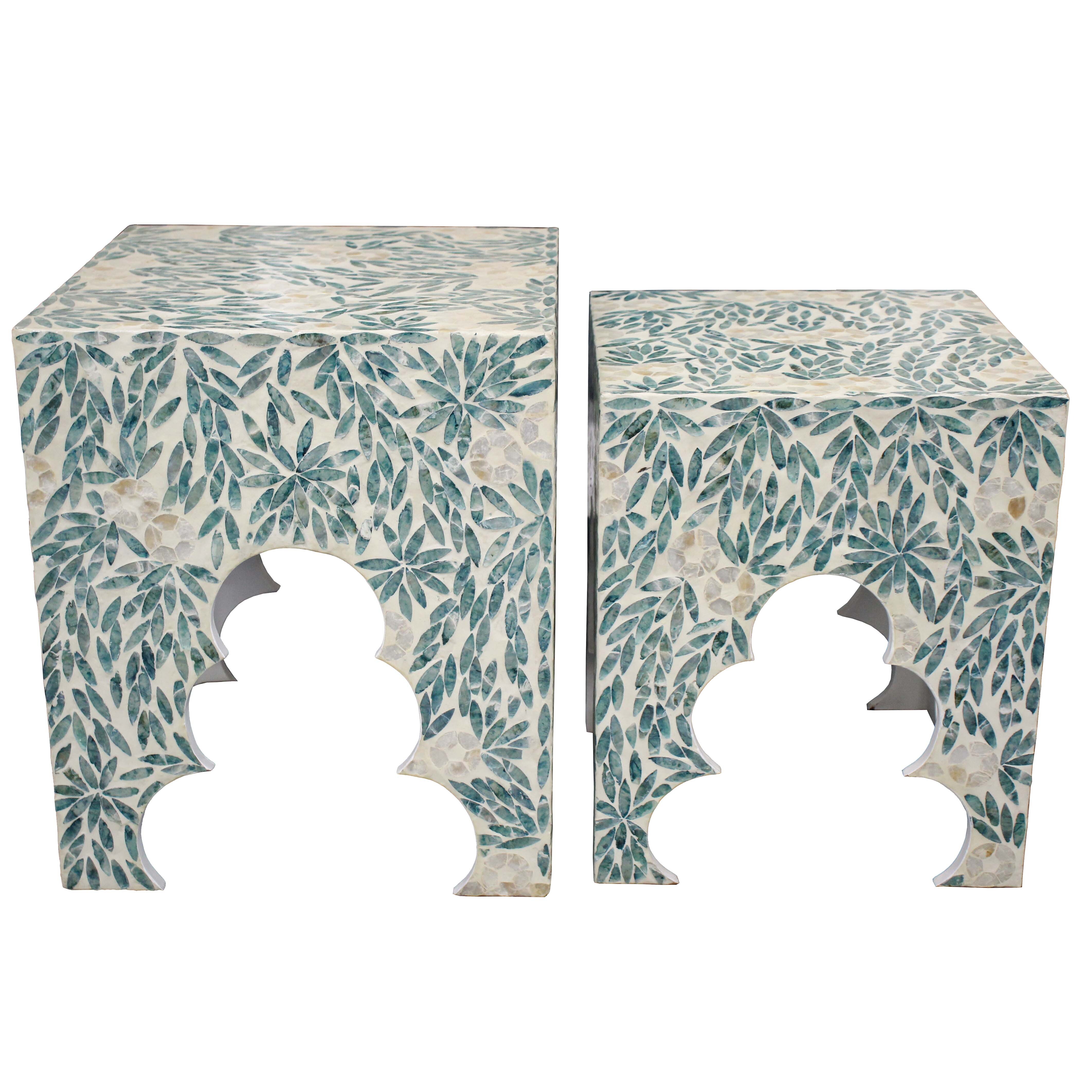 Tables S/2 Moroccan Aqua