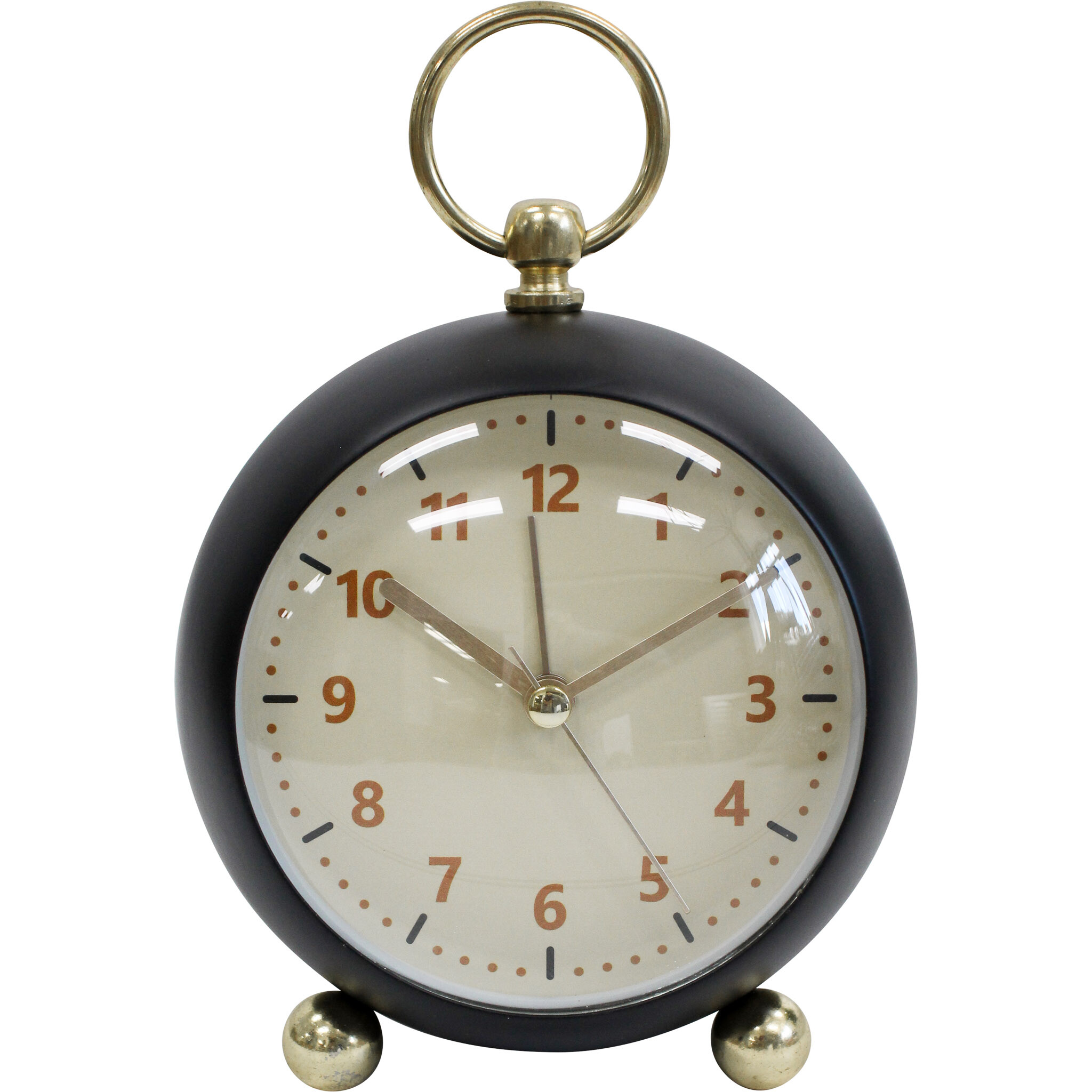 Alarm Clock Oval Black