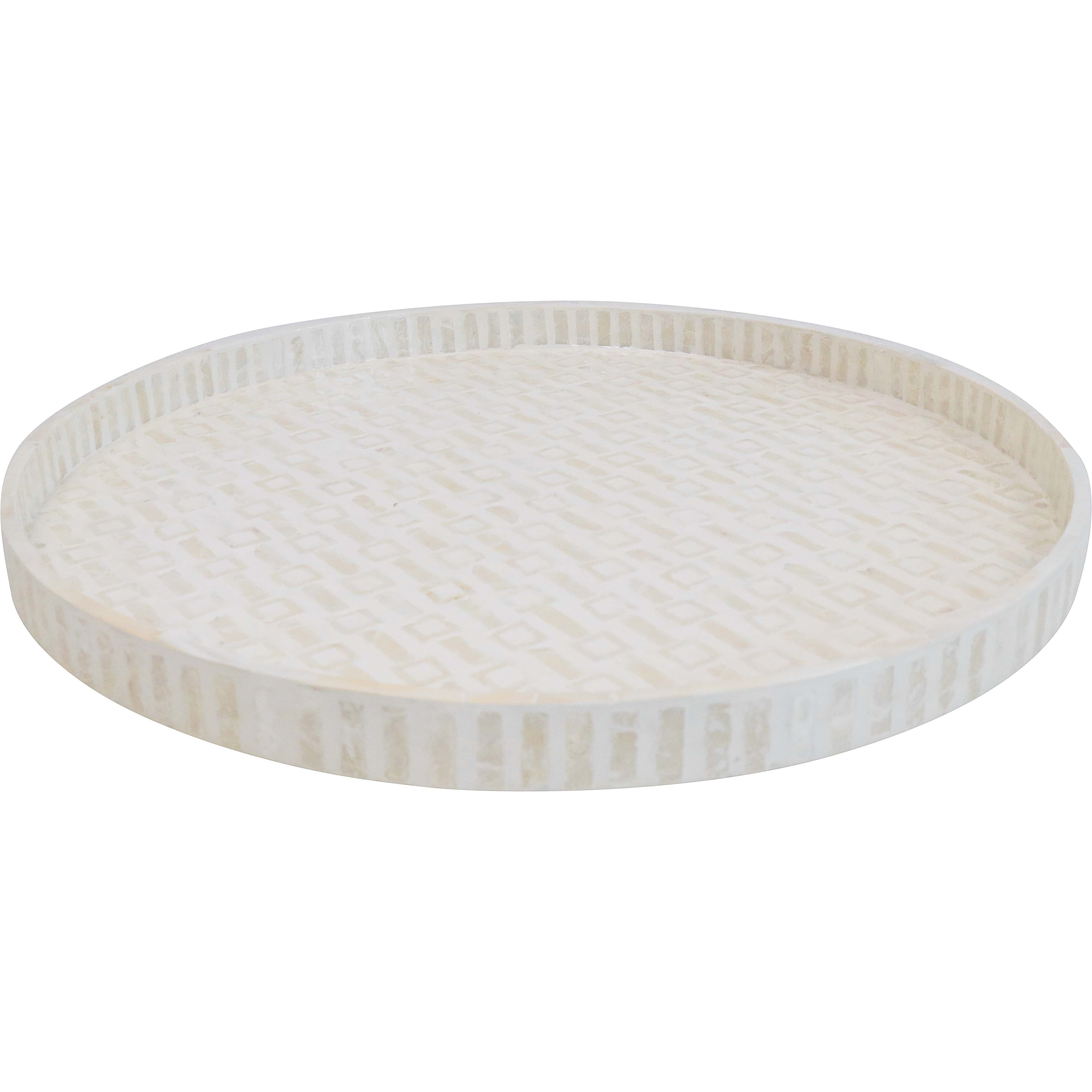 Tray XL Capiz Ivory