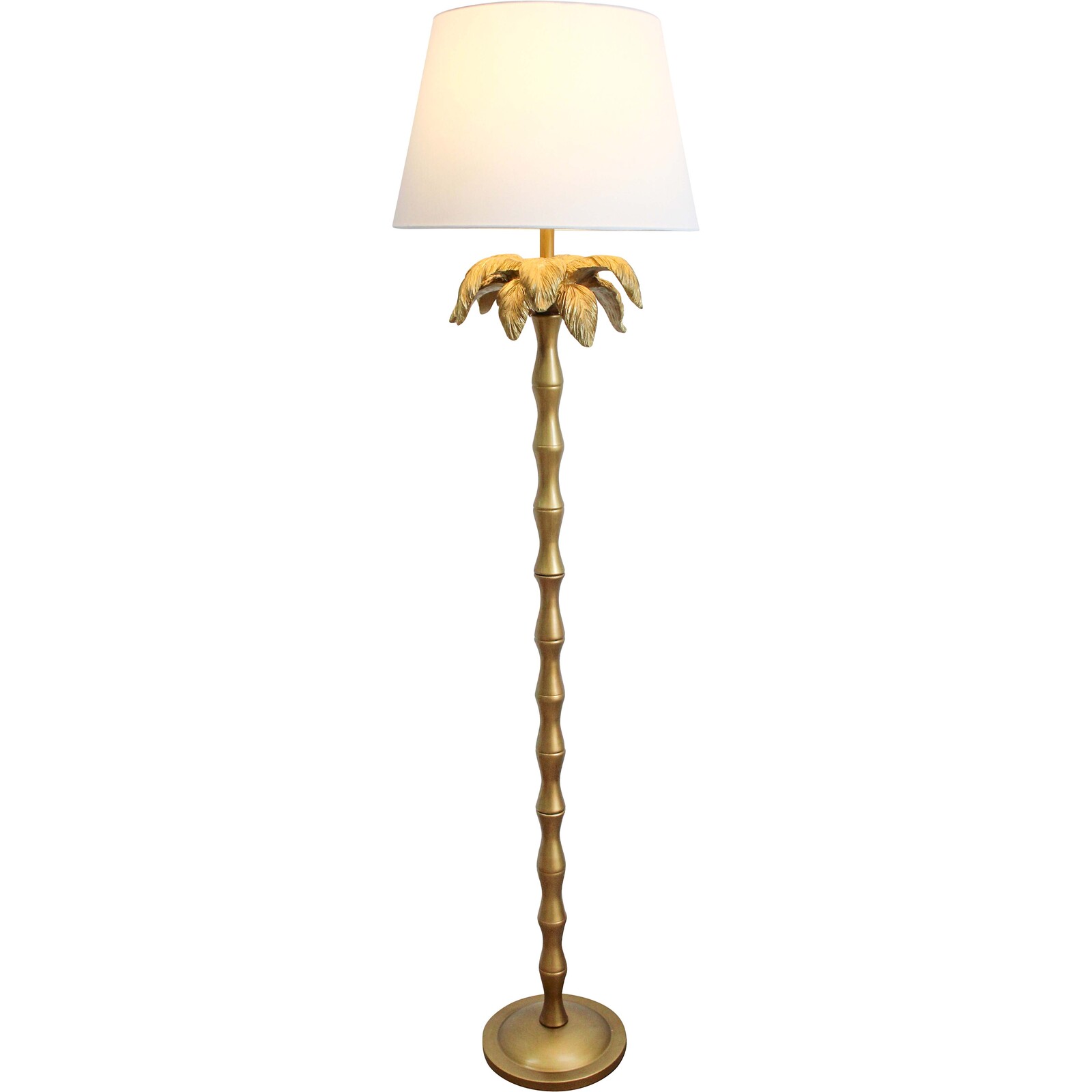 Floor Lamp Palm Gold