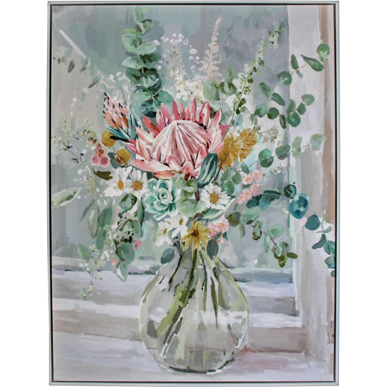 Framed Canvas Pretty Bouquet