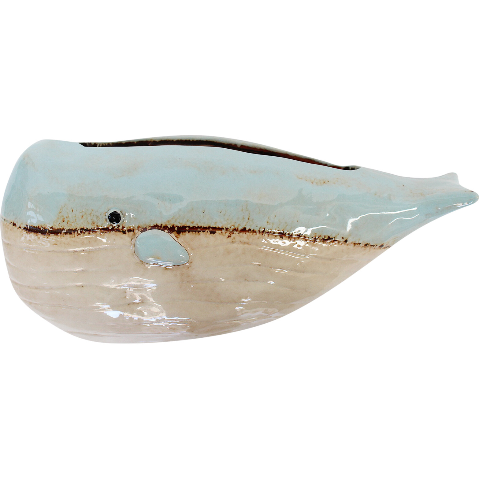 Planter Wall Whale Lrg