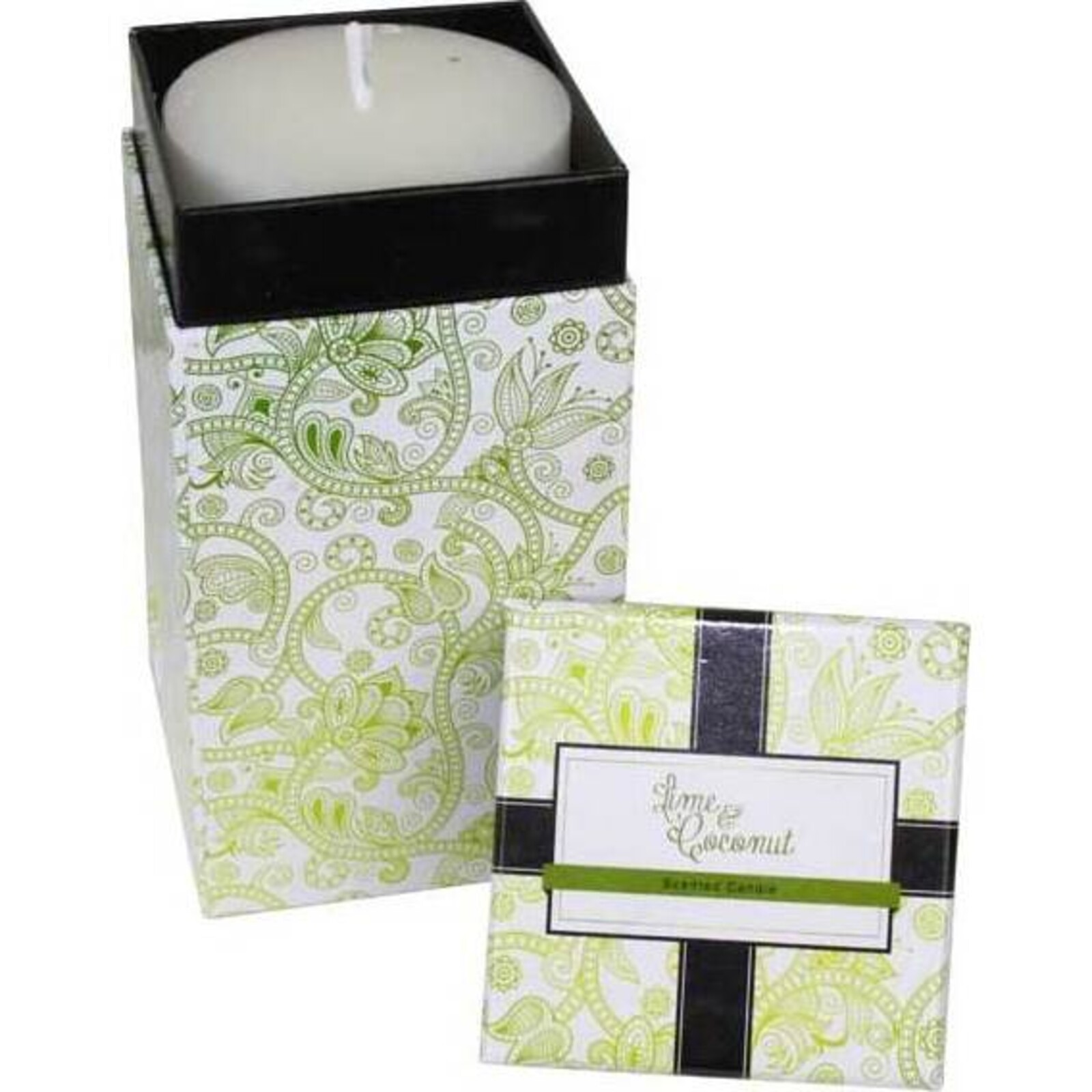 Lime and Coconut Boxed Candle 15cm