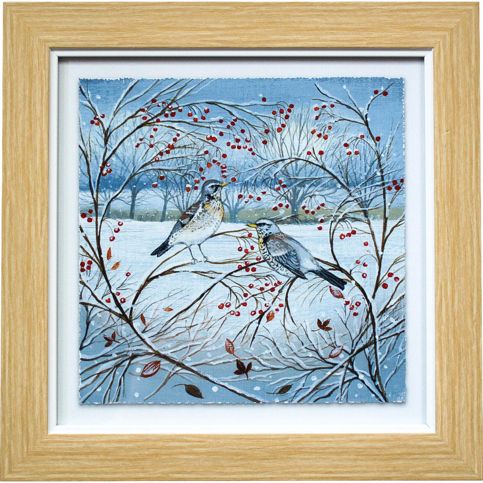 Framed Print Winter Birds 1