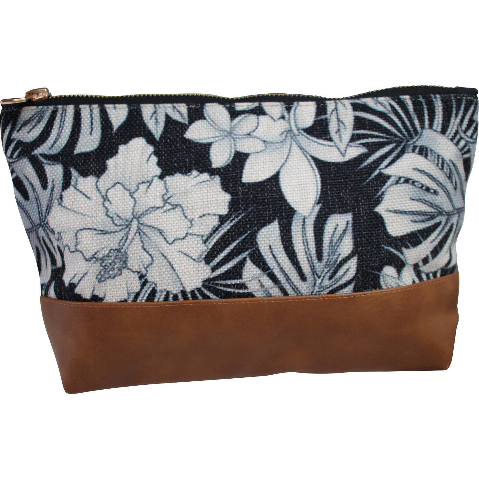 Cosmetic Bag B/W Tropical