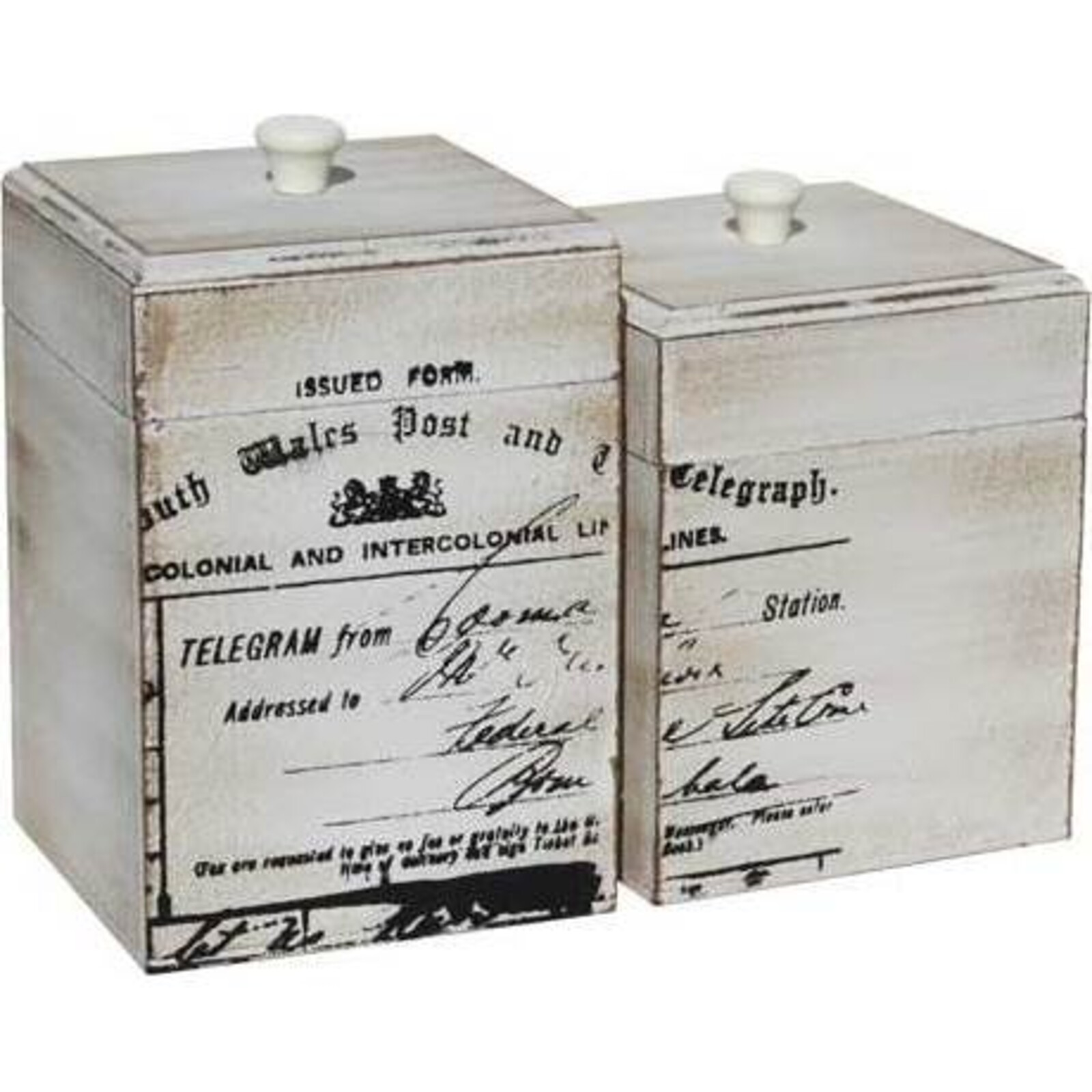 Boxes - Telegraph Print Set/2