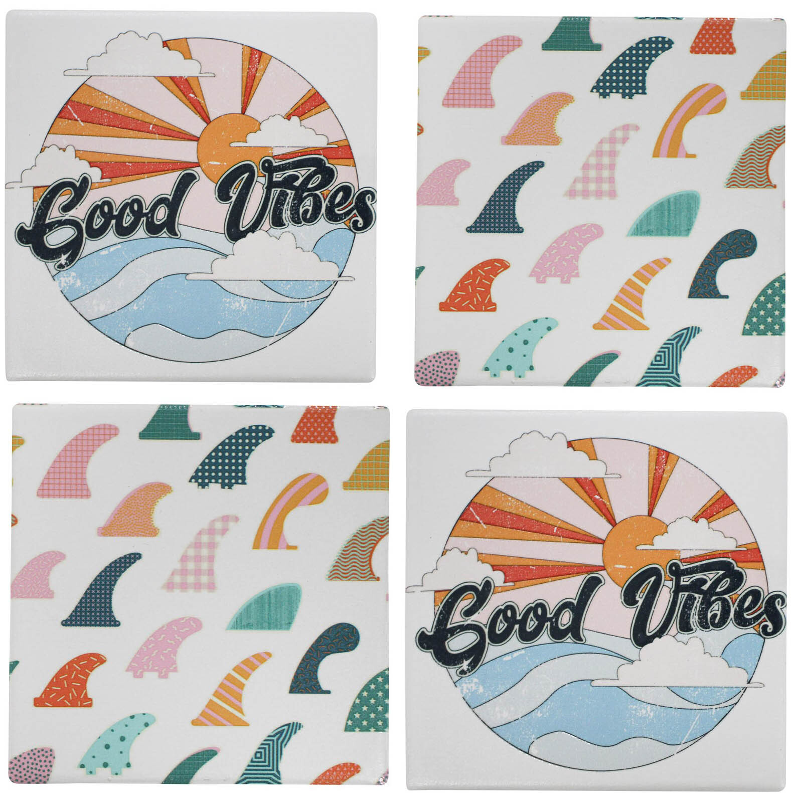 Coasters S/4 Surf Vibes