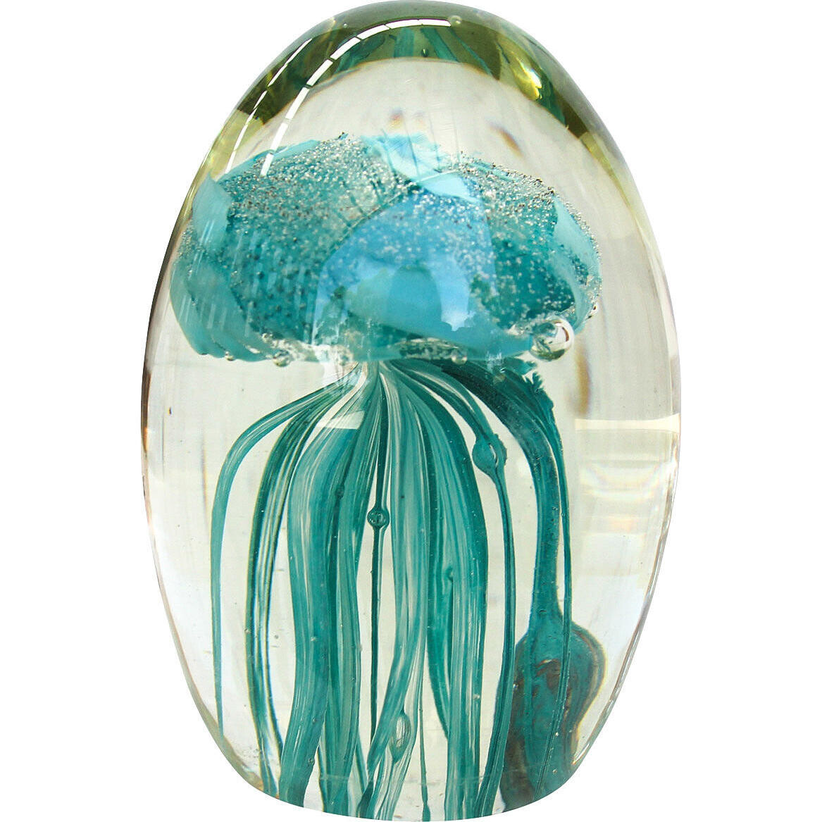 Paperweight Jellyfish Aqua Spots