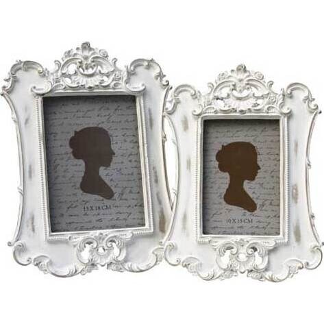 Frame Rococo White Lg