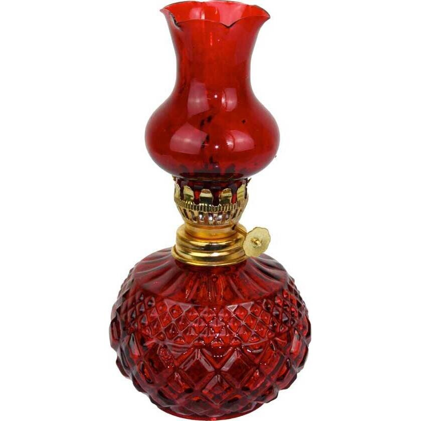 Oil Burner Vintage Red