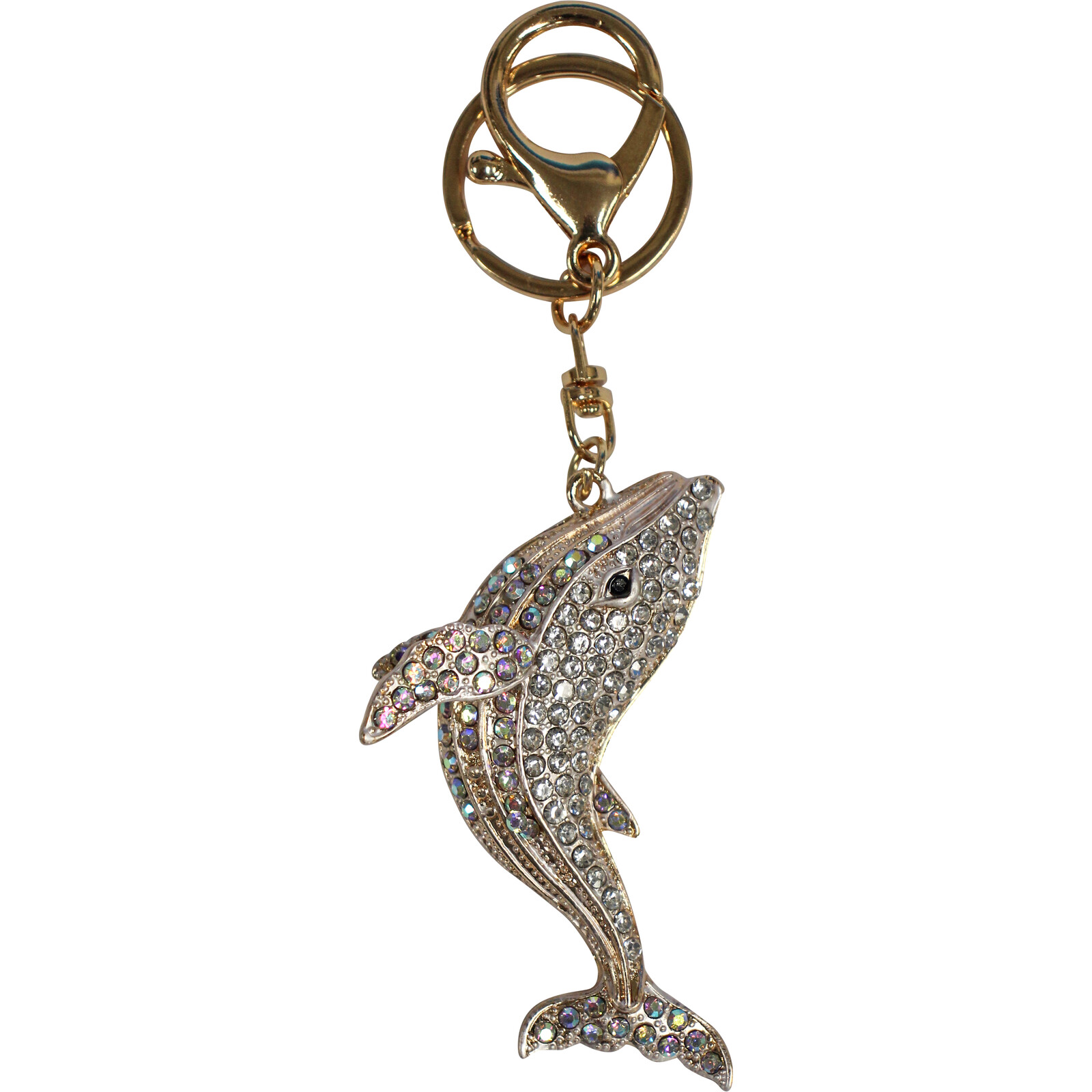 Keyring Whale Silver