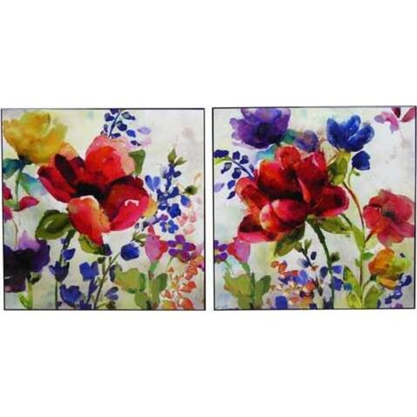 Lacquer Print Wild Flowers S/2