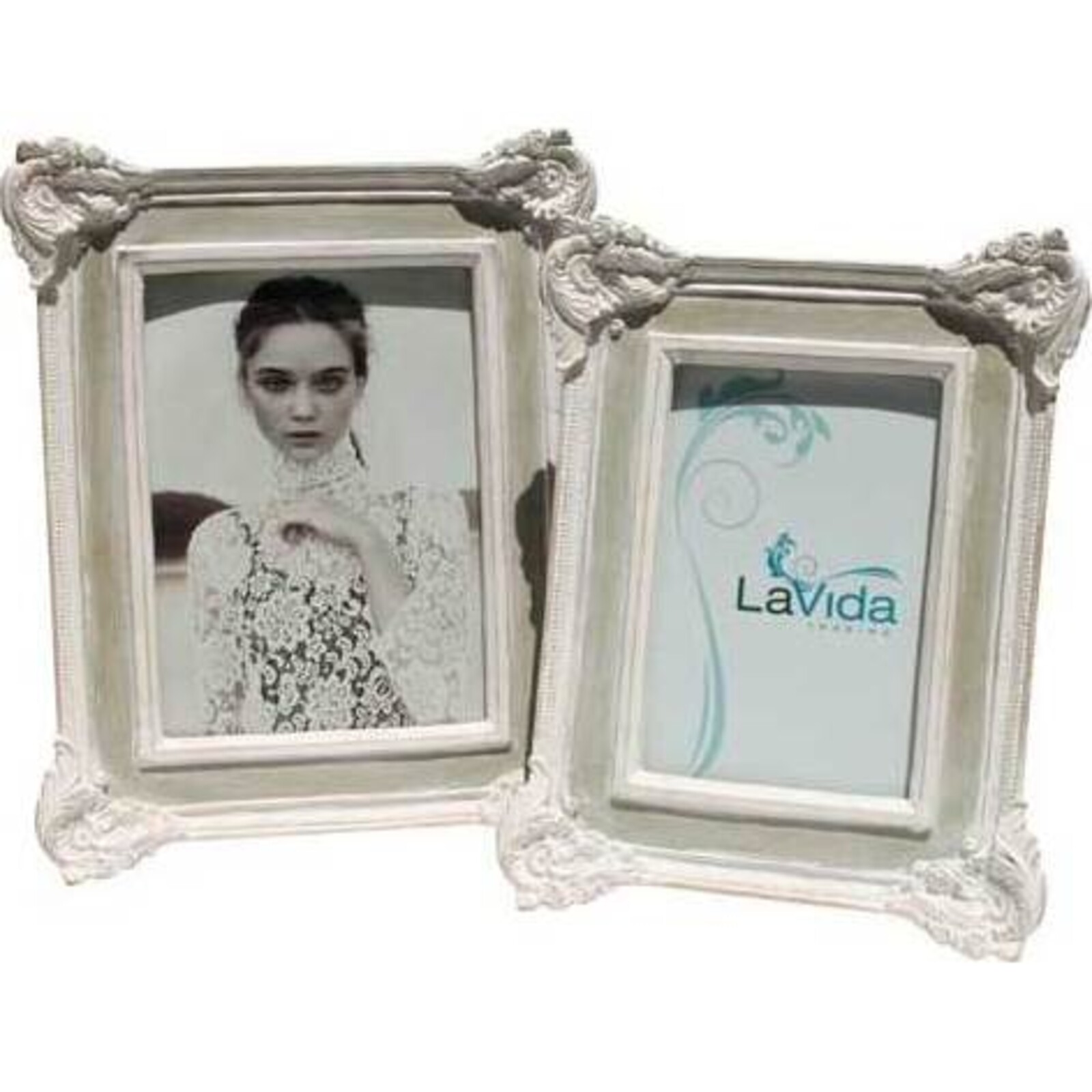 Detailed Grey Picture Frame - Large