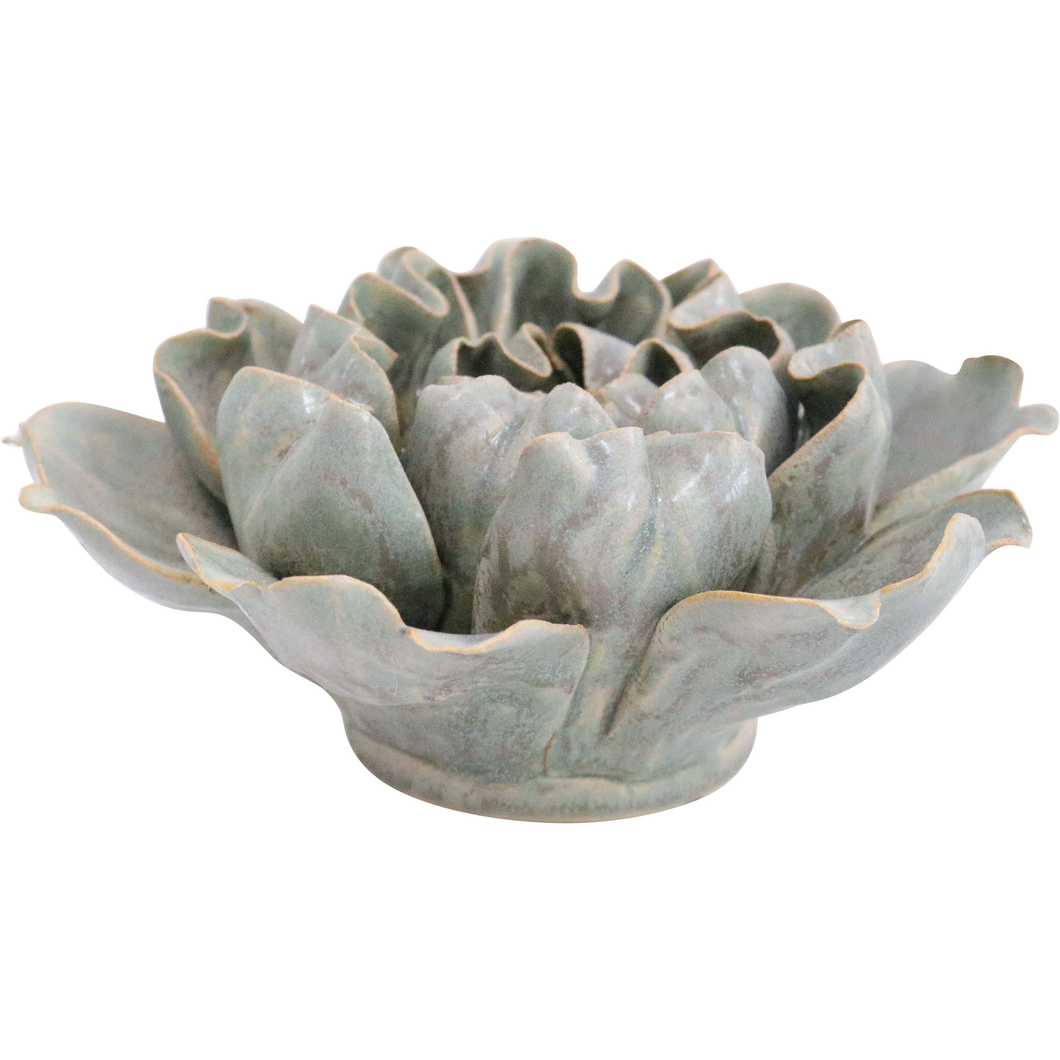 Ceramic Cabbage Silver