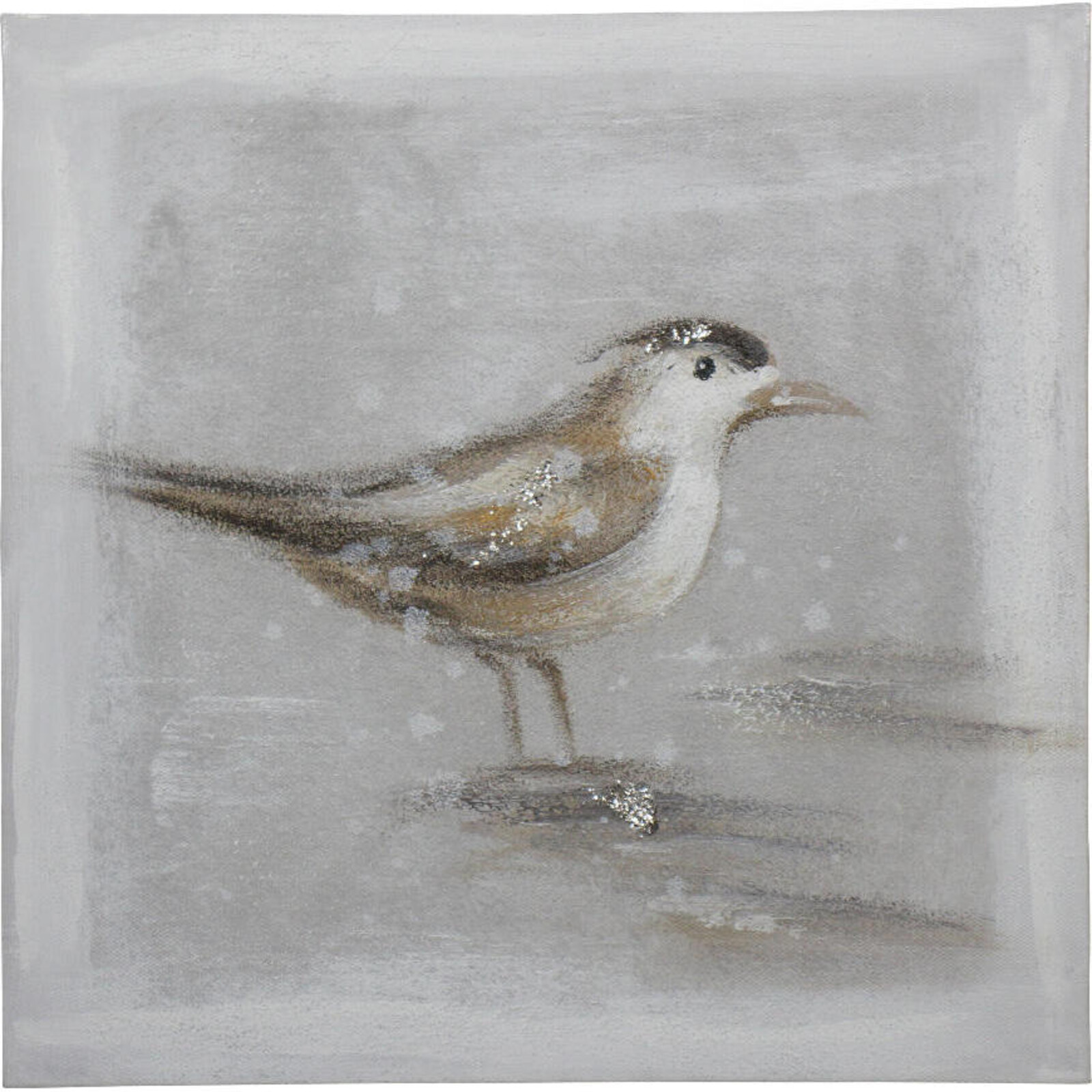 Oil Painting Beach Sand Piper