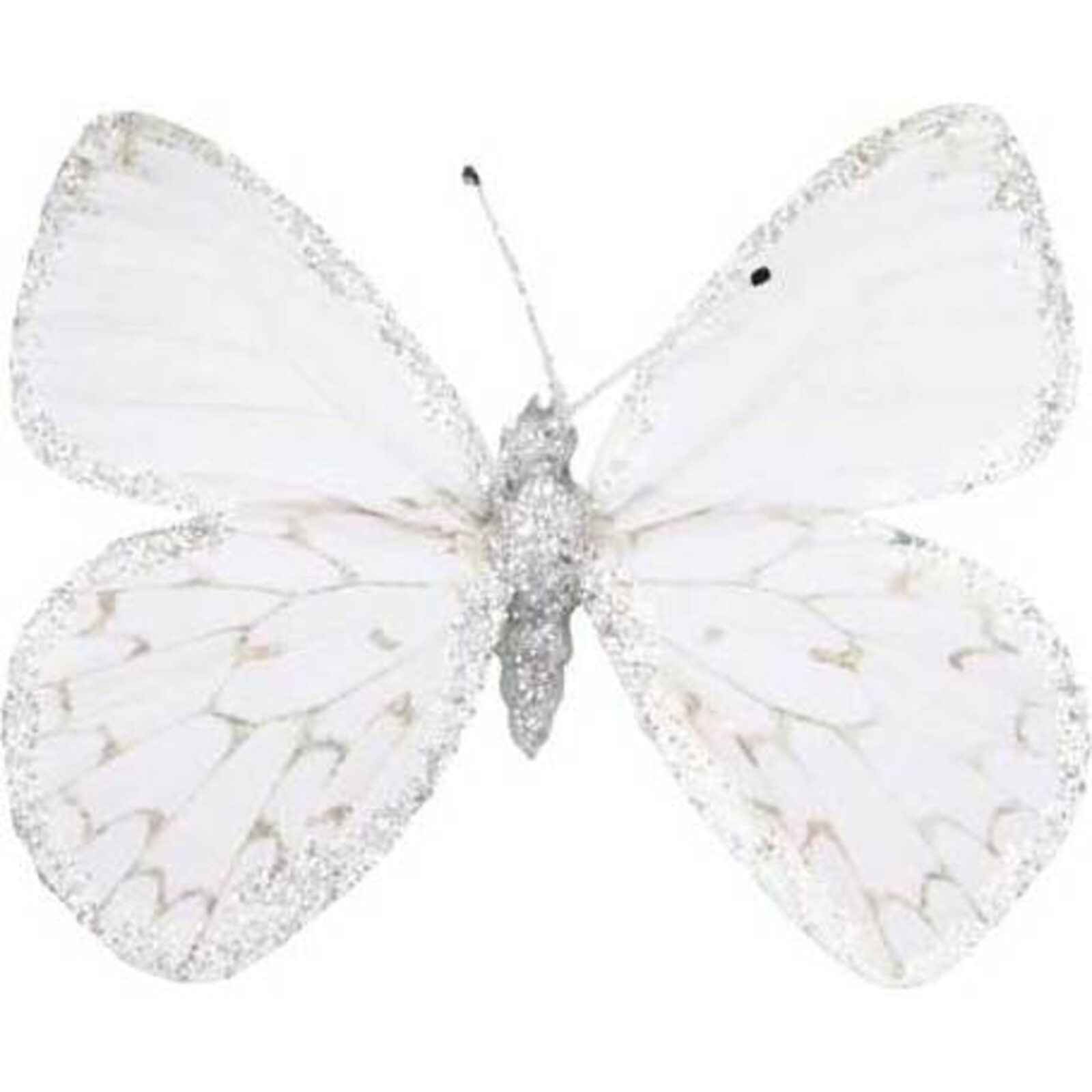 Glitter Butterfly - White Grey Pattern set 6
