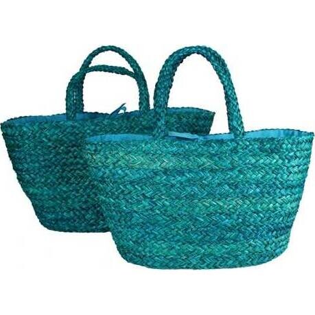 Basket Teal Bright S/2