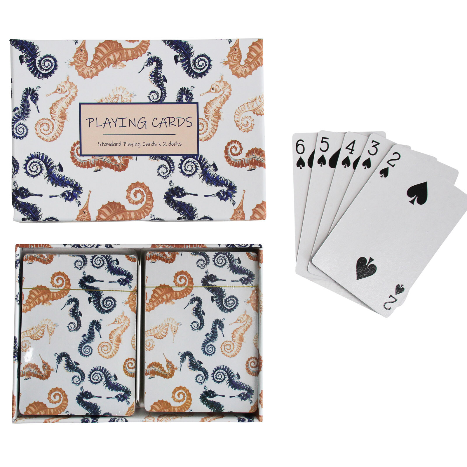 Playing Cards Seahorses