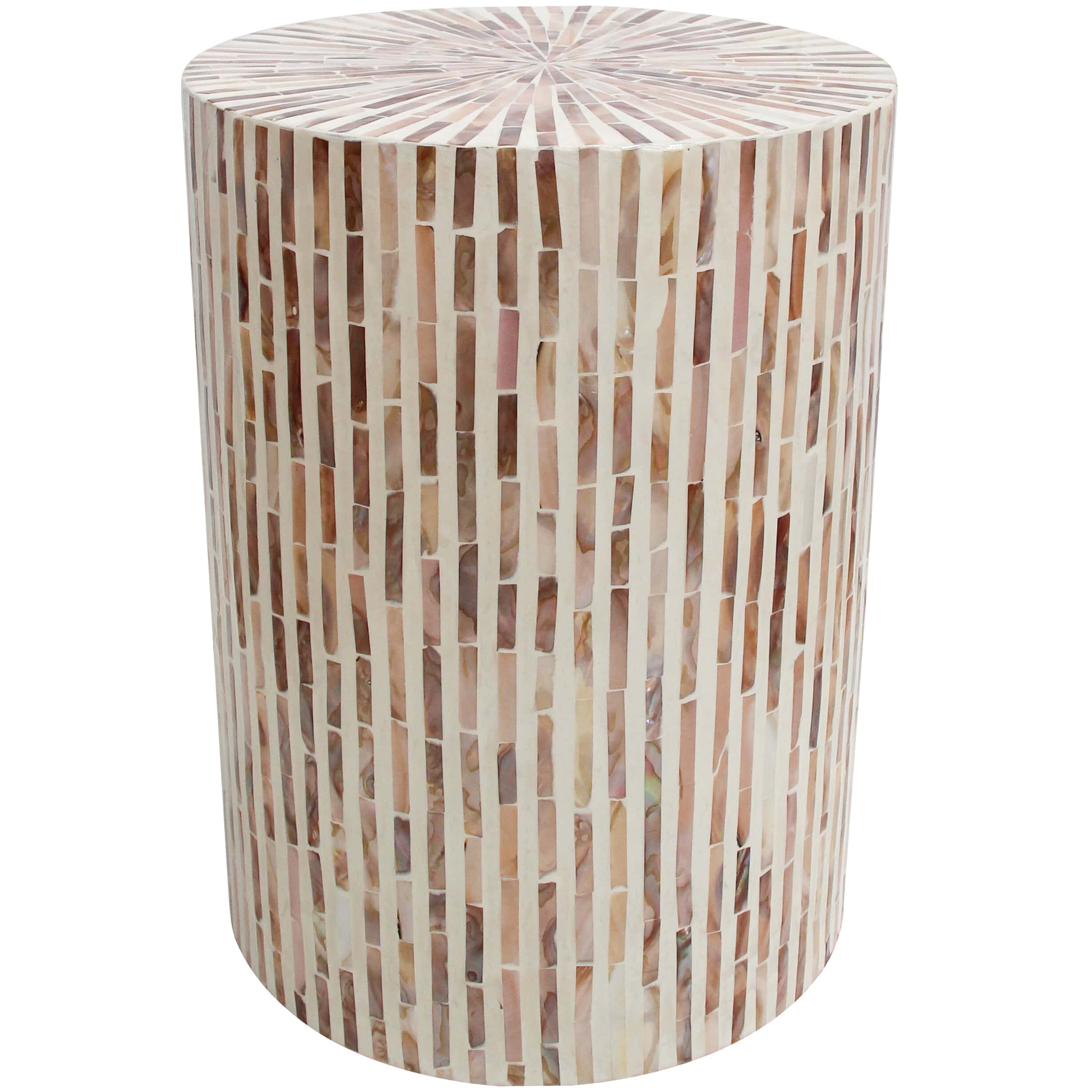 Stool Table Capiz/ Matchstick