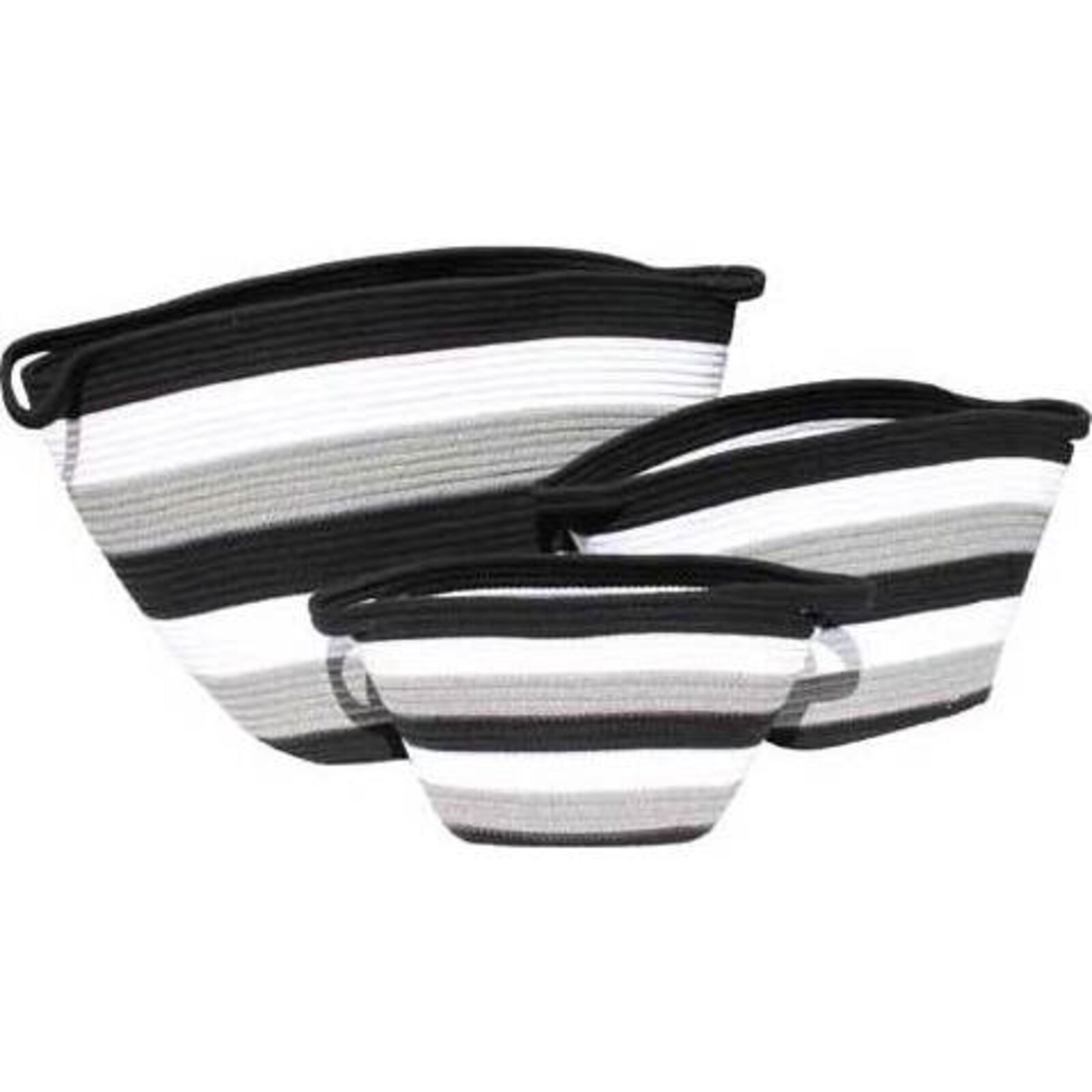 Bucket Bag Triple Stripe Black S/3