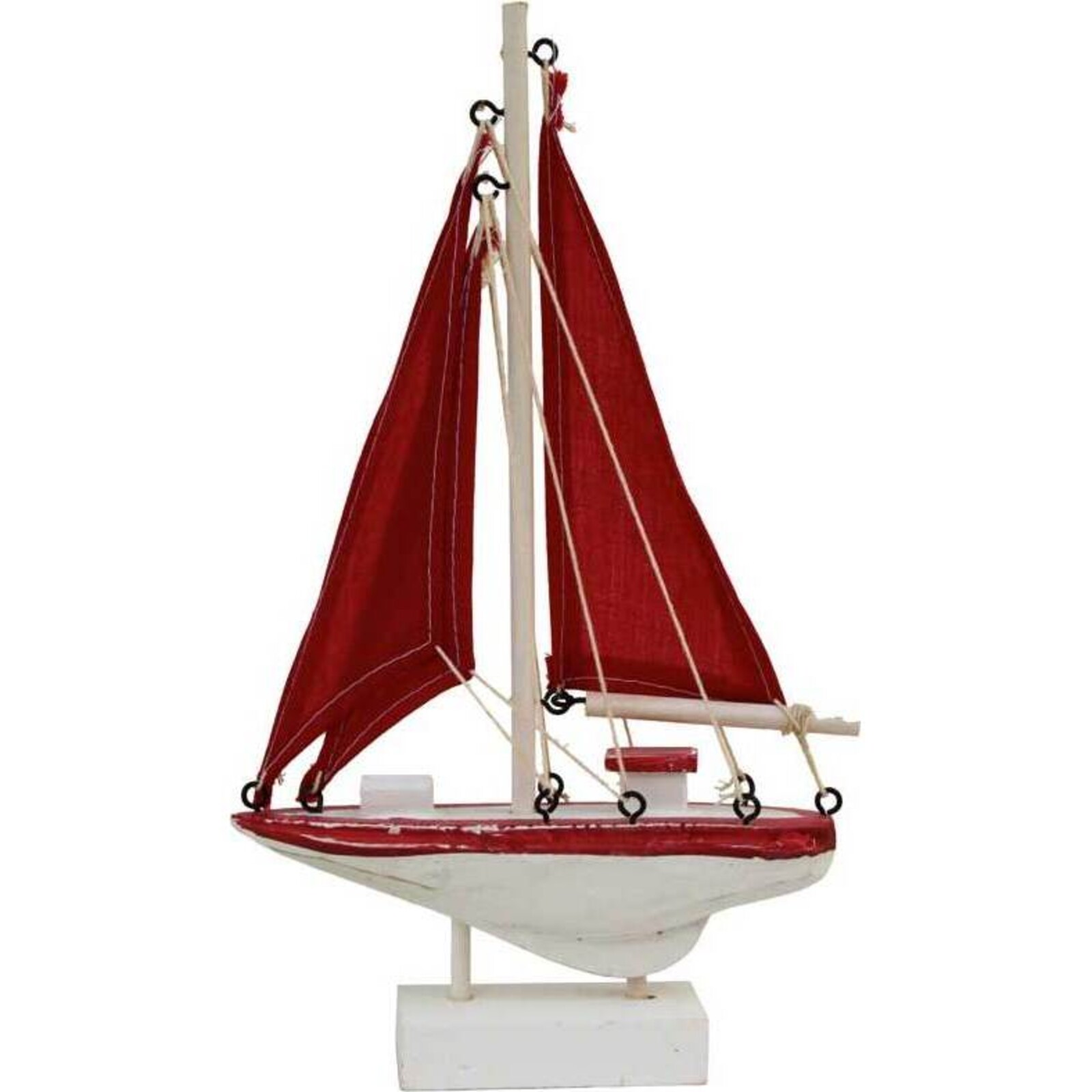 Boat Red Sail Small