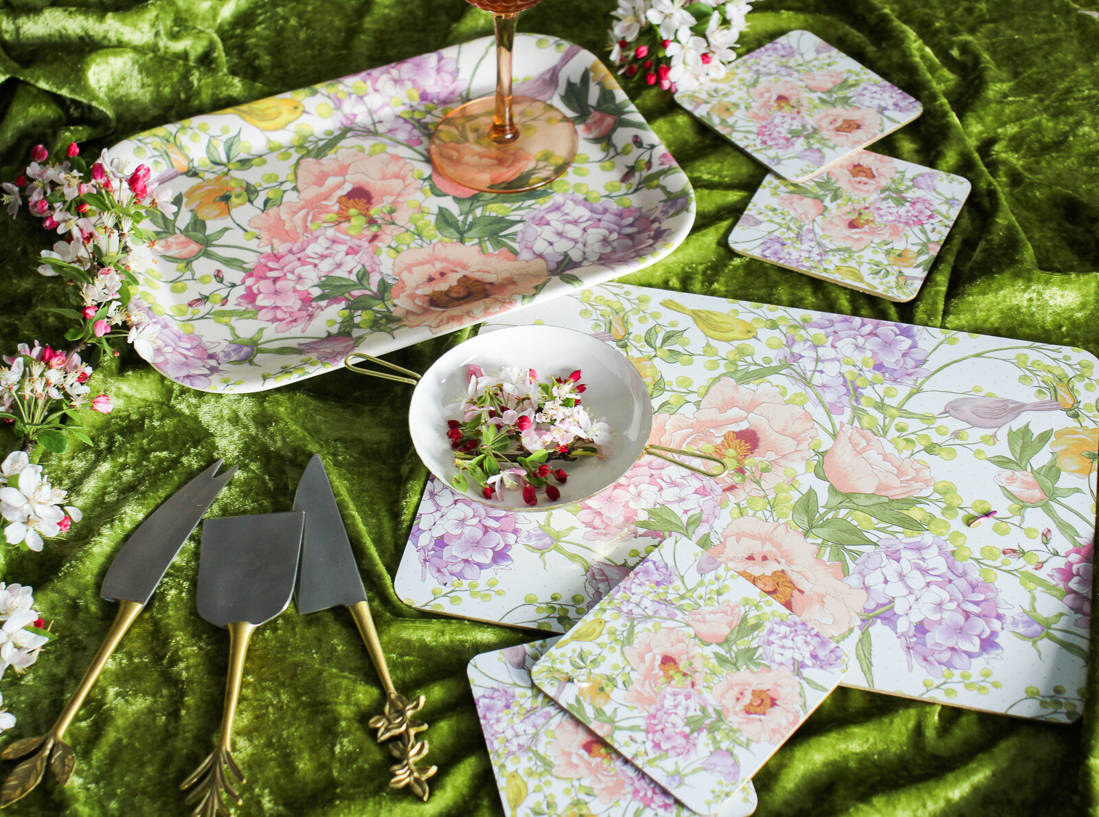 Placemat Spring Floral S/4