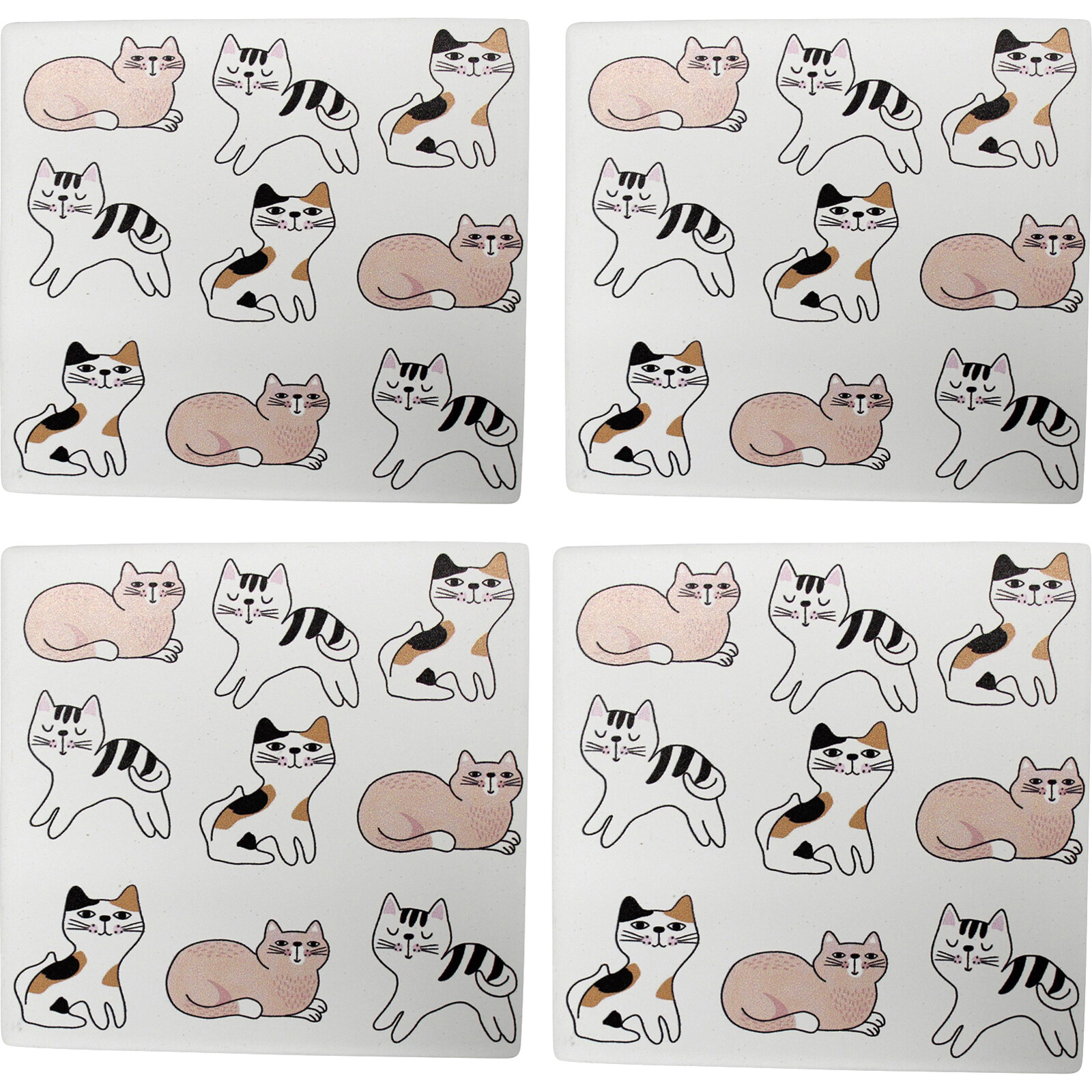 Coasters S/4 Cats