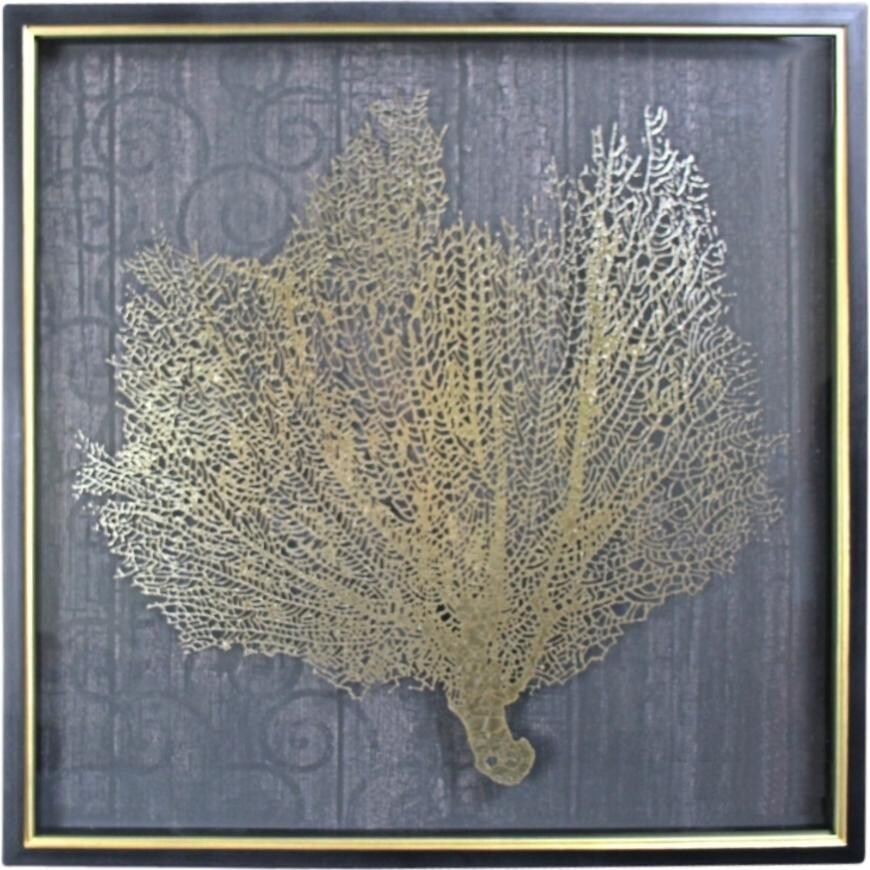 Framed Gold Coral