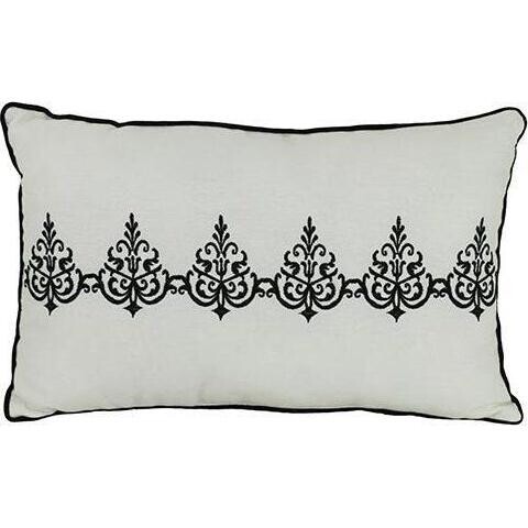 Cushion Ornate Black