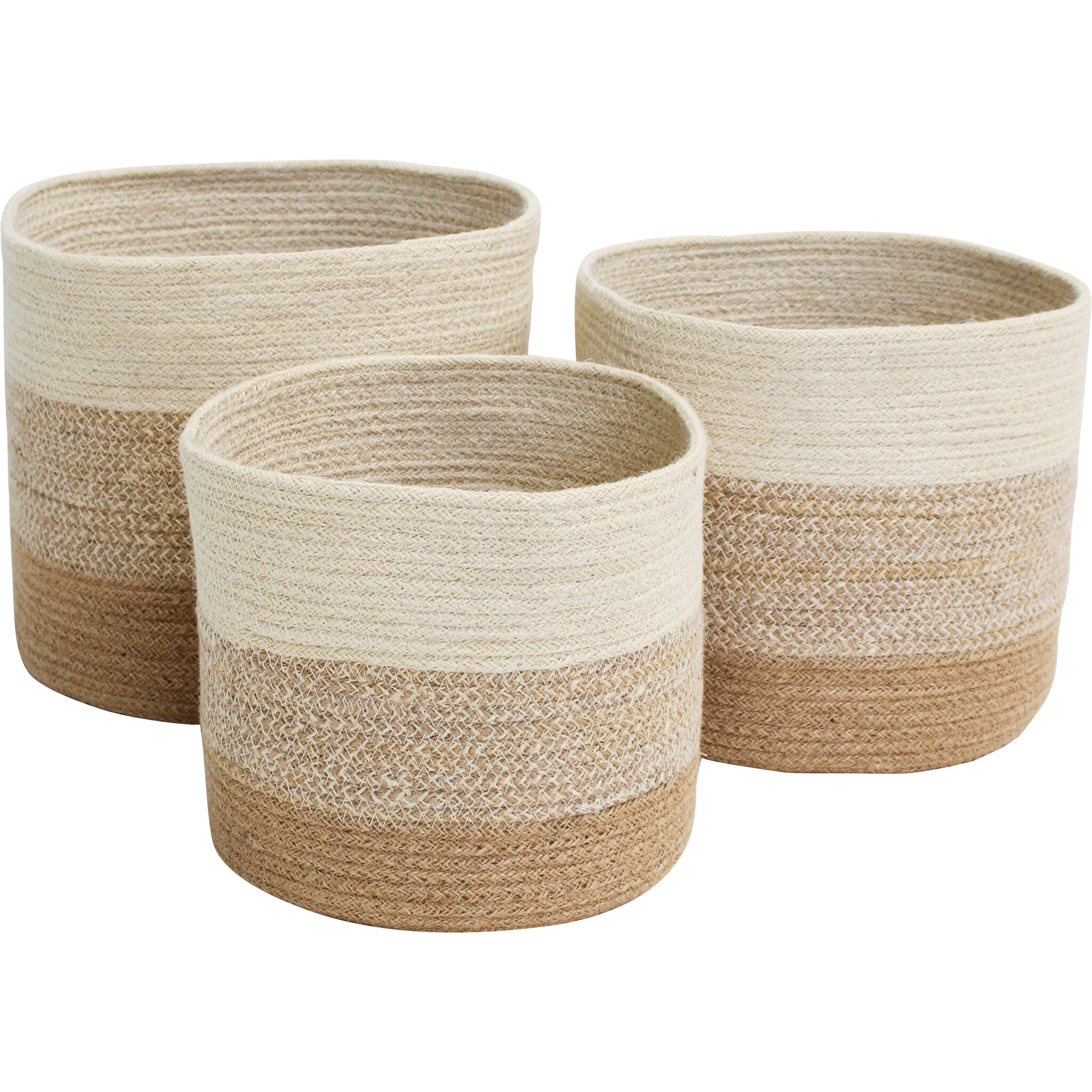 Basket Tub Jute S/3