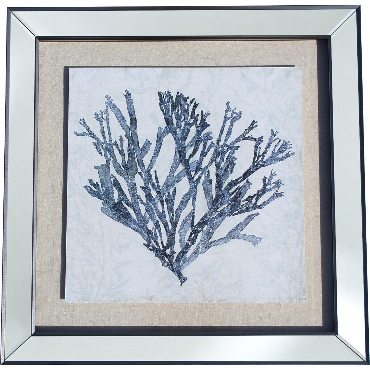 Framed Coral Blue 3