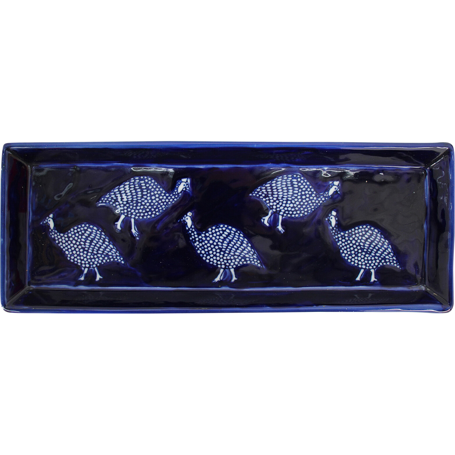 Rectangle Plate Guinea Fowl