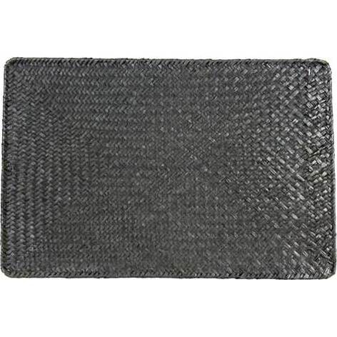 Placemat Long Weave Black