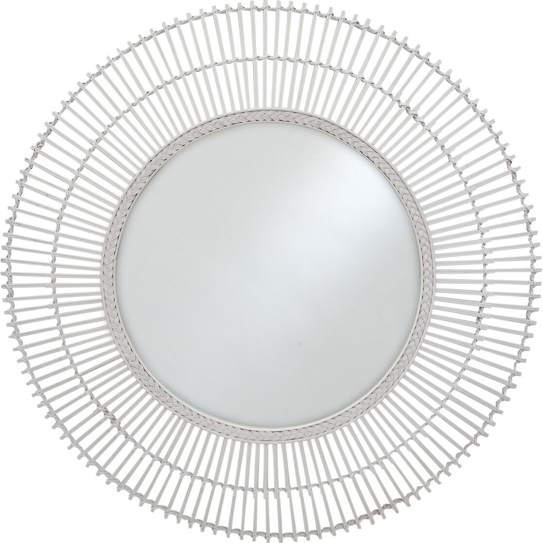 Mirror Bayview Bamboo White