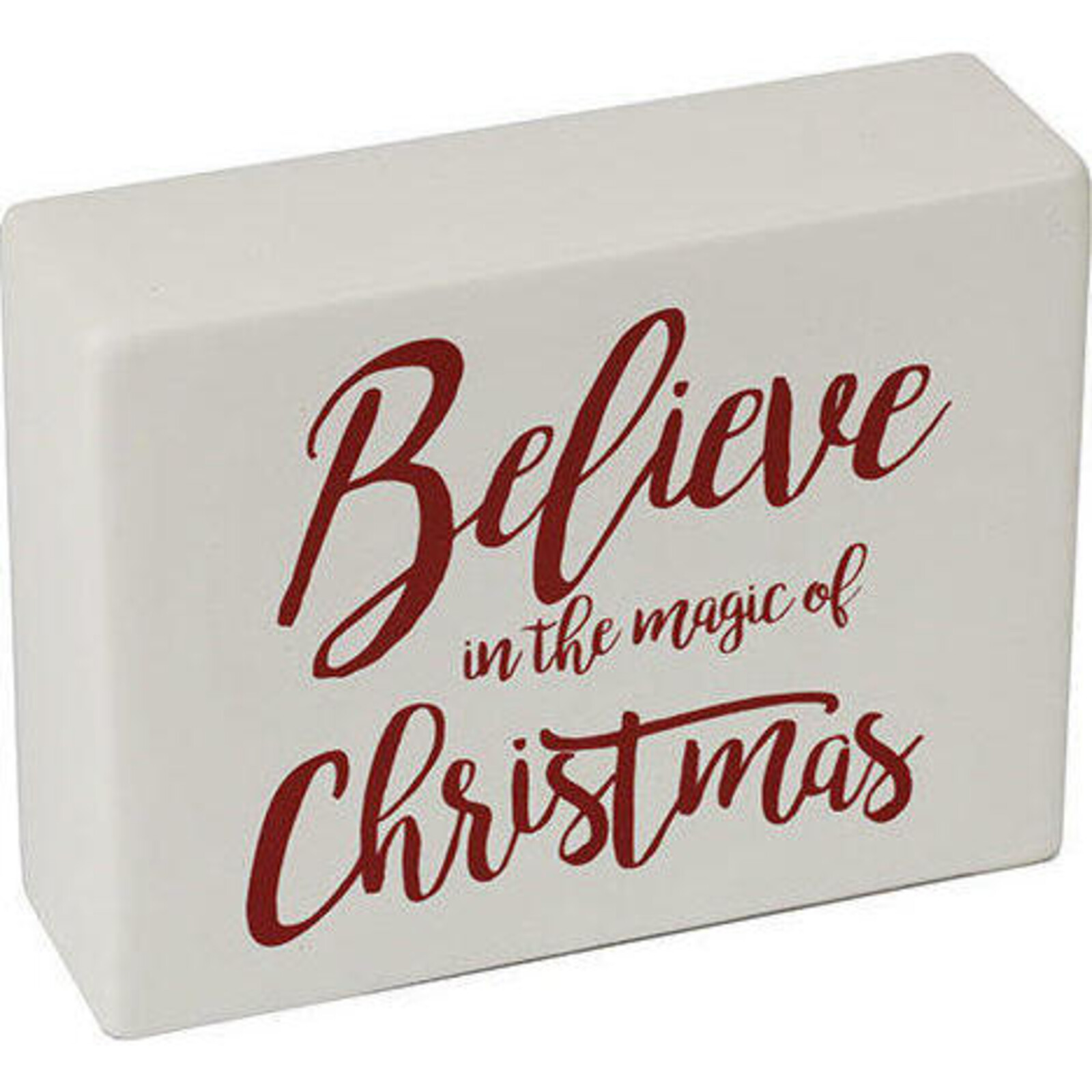 Ceramic Sign Believe Christmas