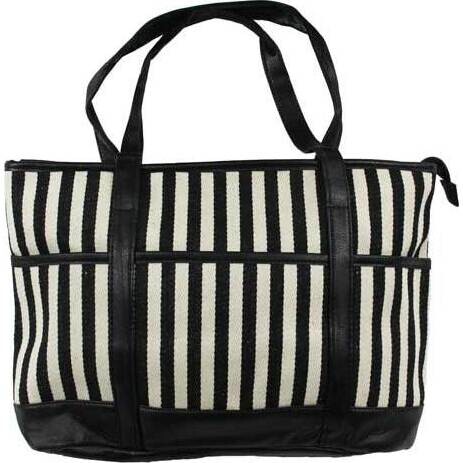 Tote Bag Capri Stripe Black