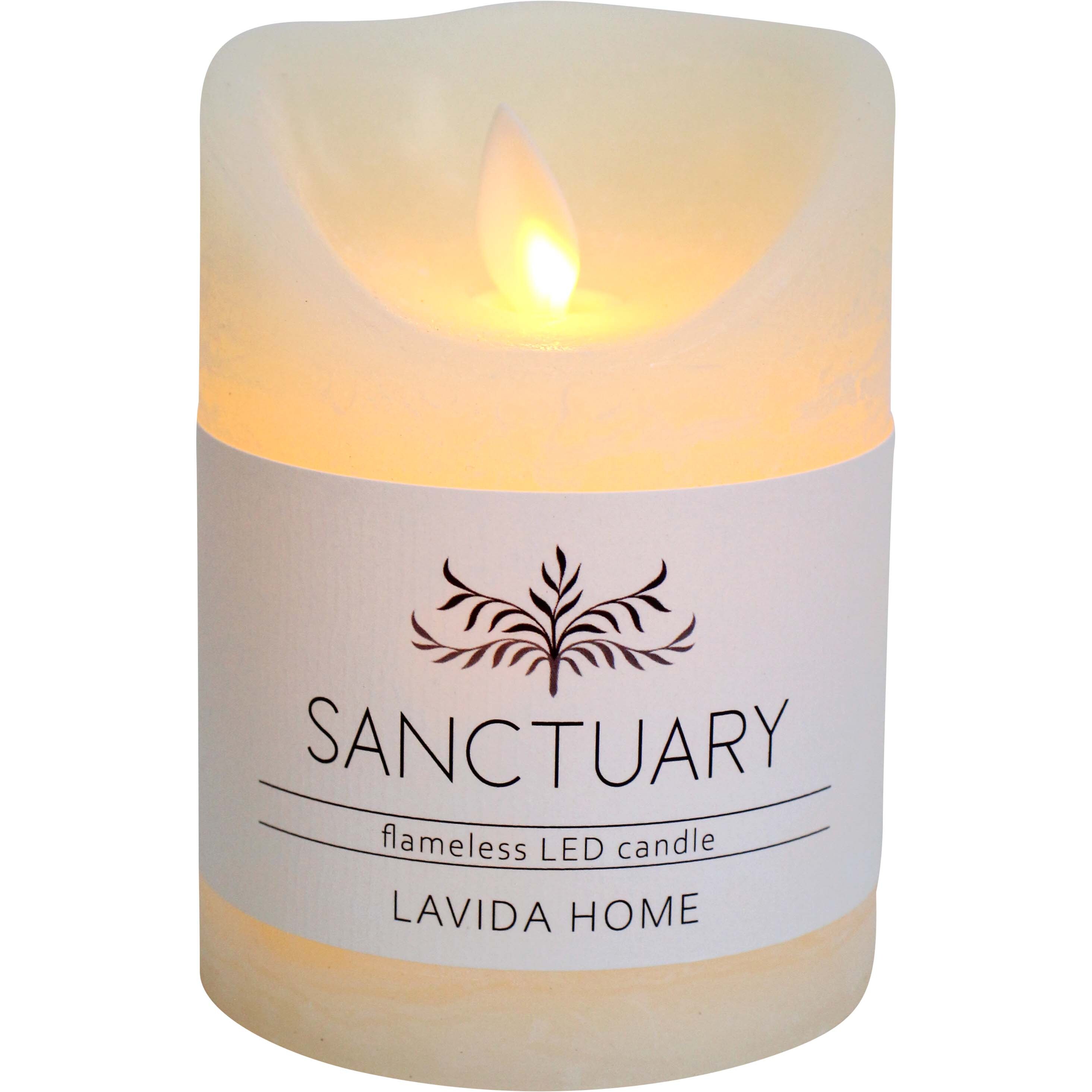 Flameless Candle Sml Ivory